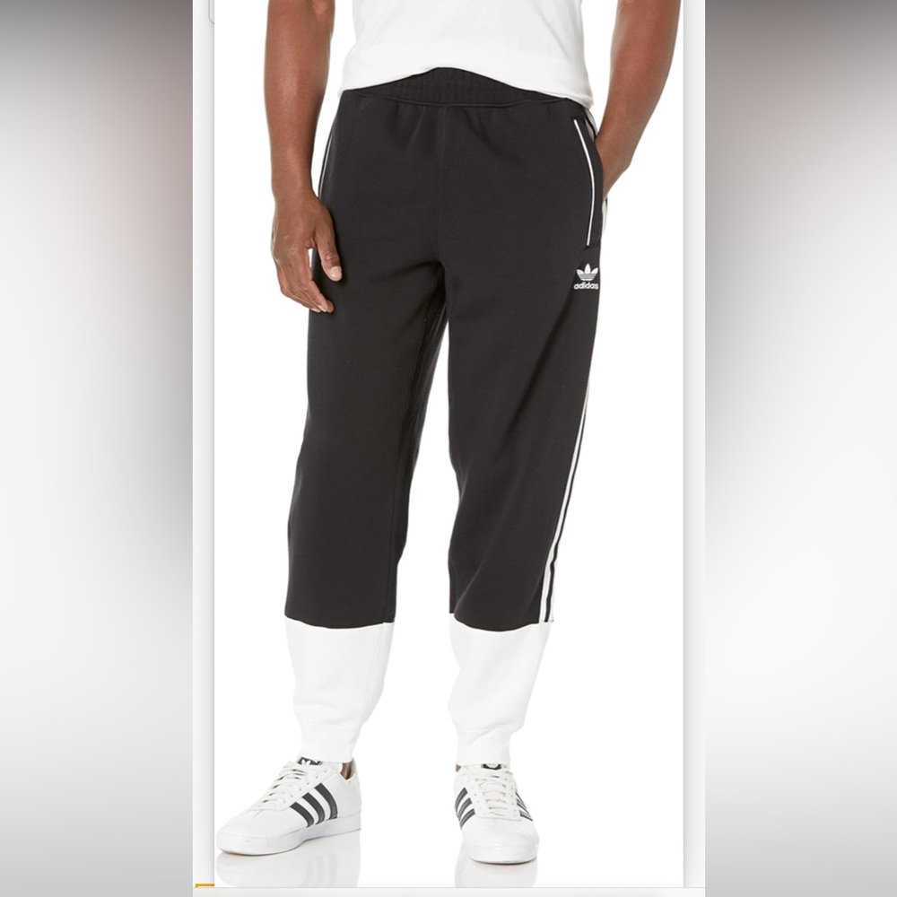 adidas Originals Men's Fleece Superstar Track Pants LARGE